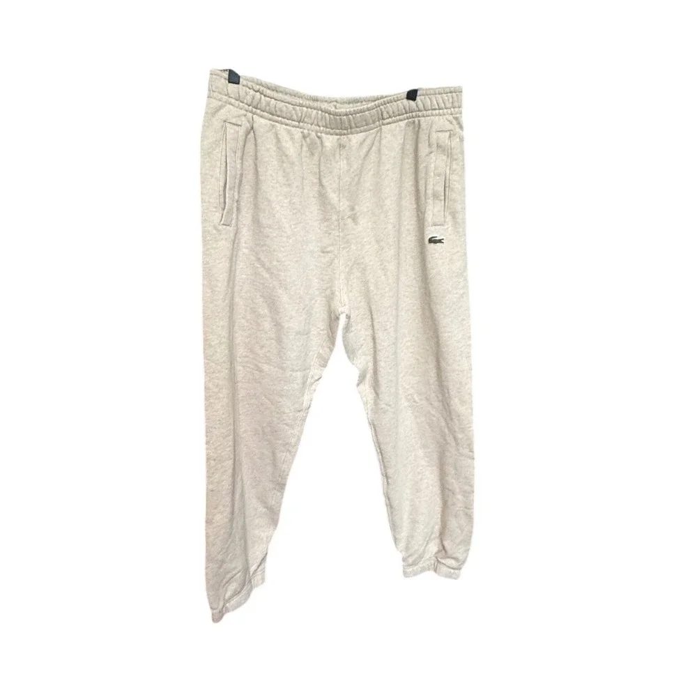 Lacoste Sweatpants French Sportswear Joggers L Excellent Relaxed Fit Logo